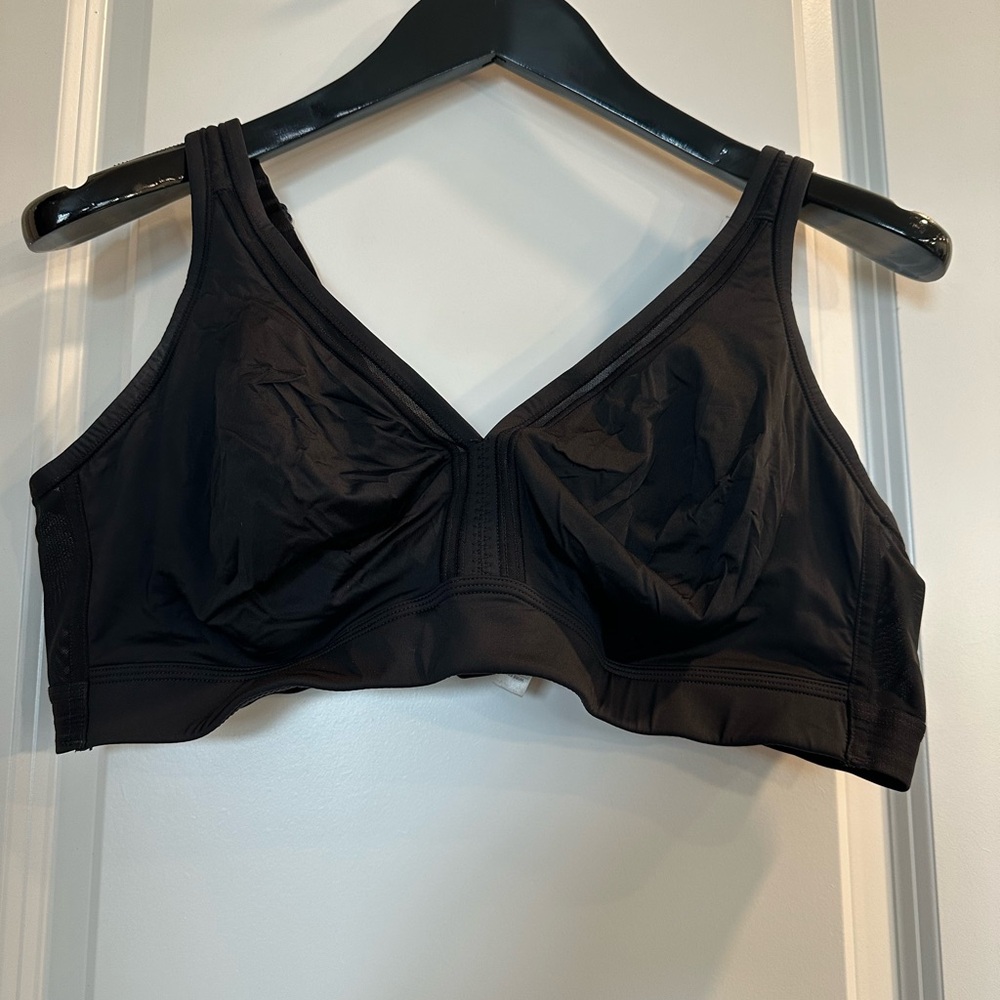 Black Unlined No Wire Bra